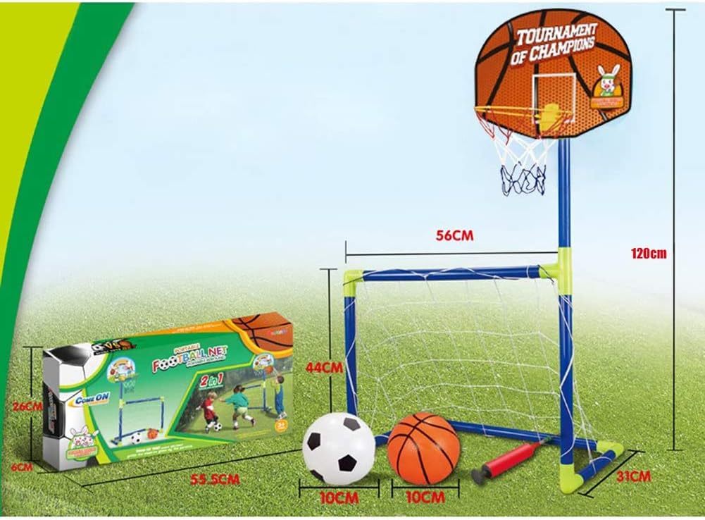 VS Sport Toys Set – 2-u-1 Gol za Fudbal i Košarkaški Obruč
