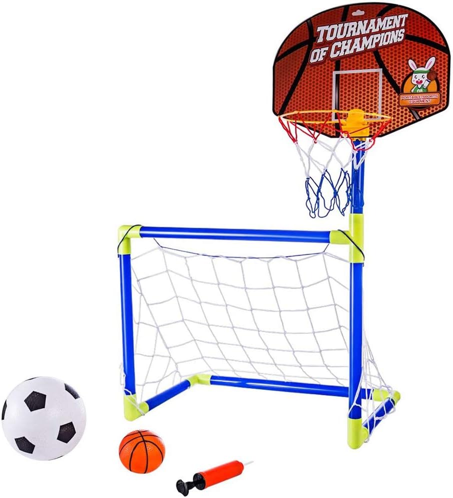 VS Sport Toys Set – 2-u-1 Gol za Fudbal i Košarkaški Obruč - Image 3
