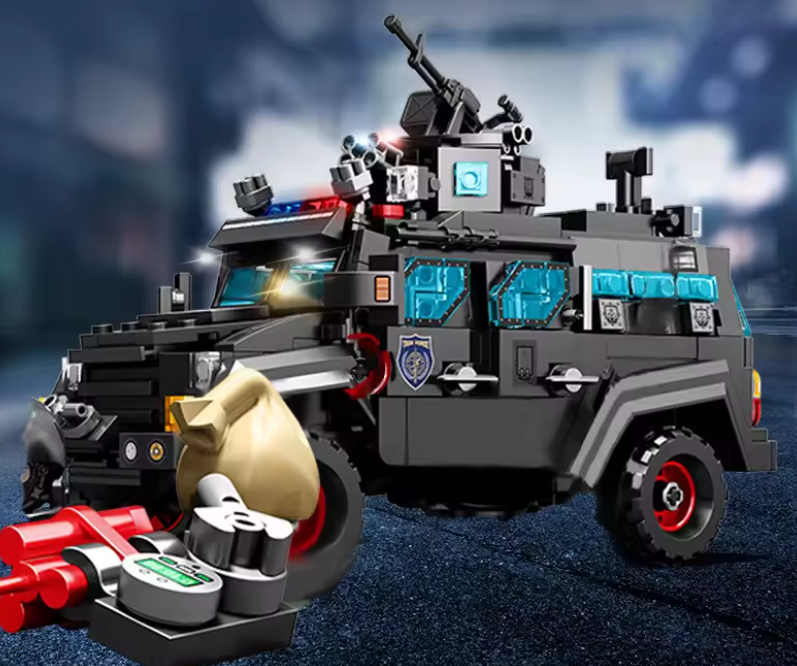 Građevinski Set Specijalnih SWAT policijskih vozila