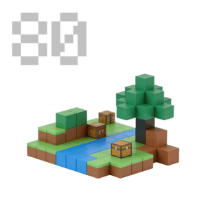 Minecraft Magnetne Kocke – 80 Delova