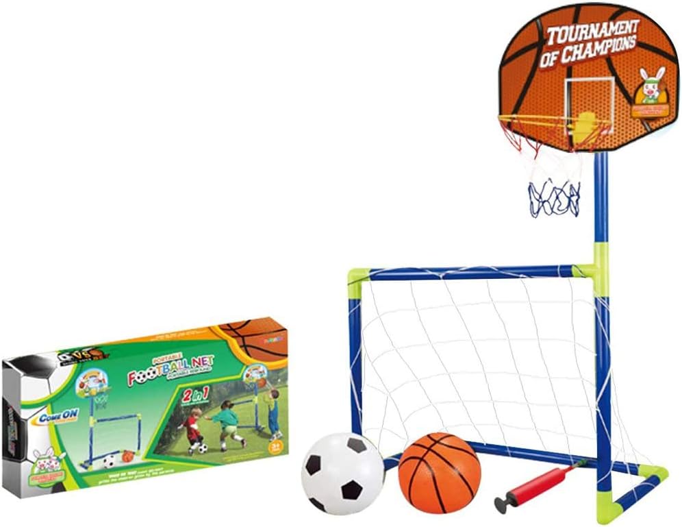 VS Sport Toys Set – 2-u-1 Gol za Fudbal i Košarkaški Obruč - Image 4